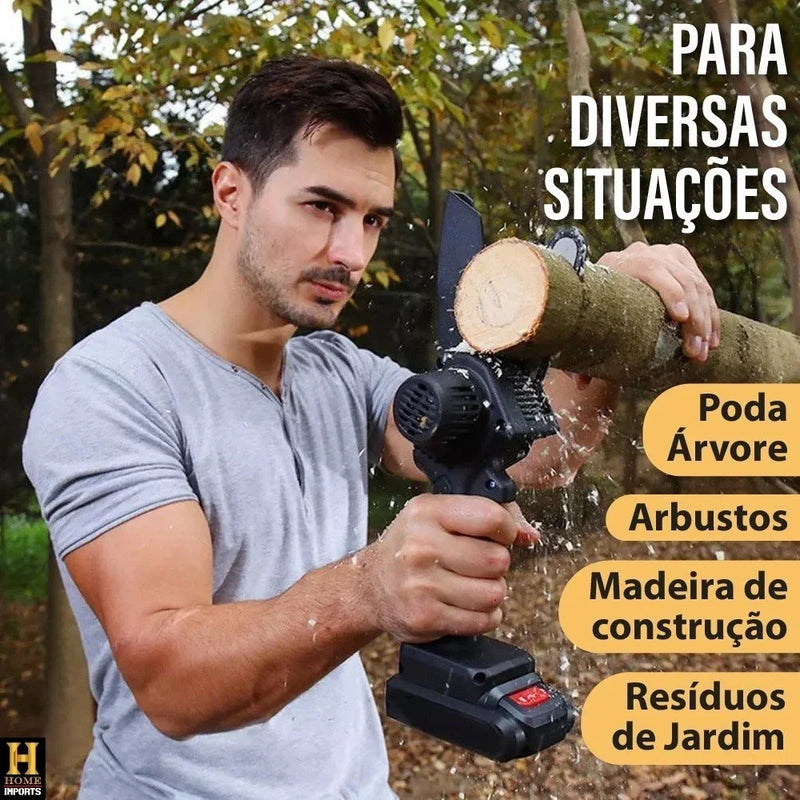 Mini Moto Serra Elétrica - Recarregável - Bivolt