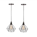 Kit 2 Pendentes Lustre Luminária Retro Preto