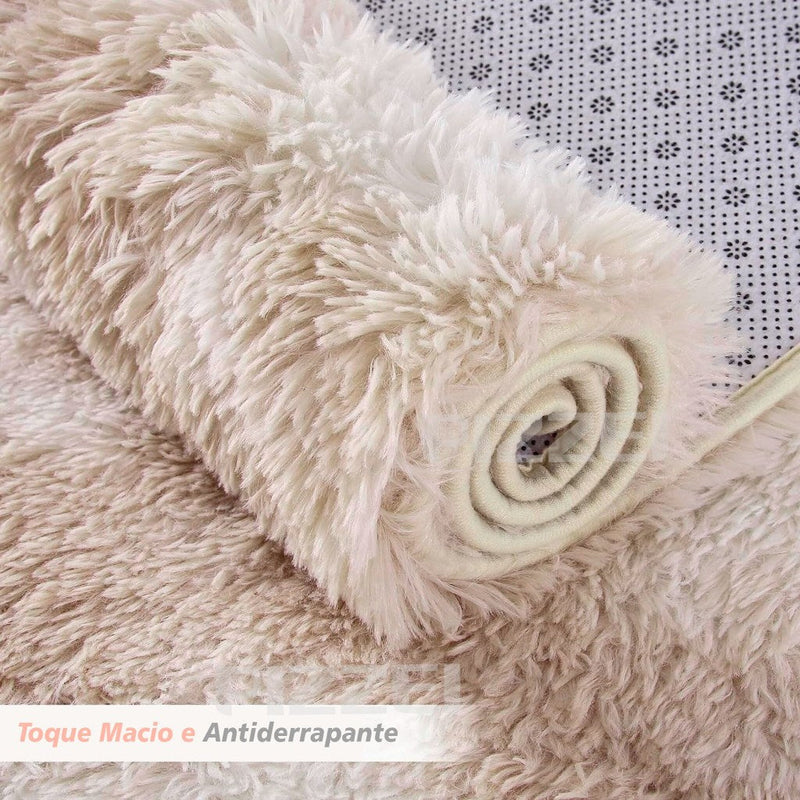 Tapete Passadeira 2,00 x 0,60 Corredor Quarto Sala Felpudo