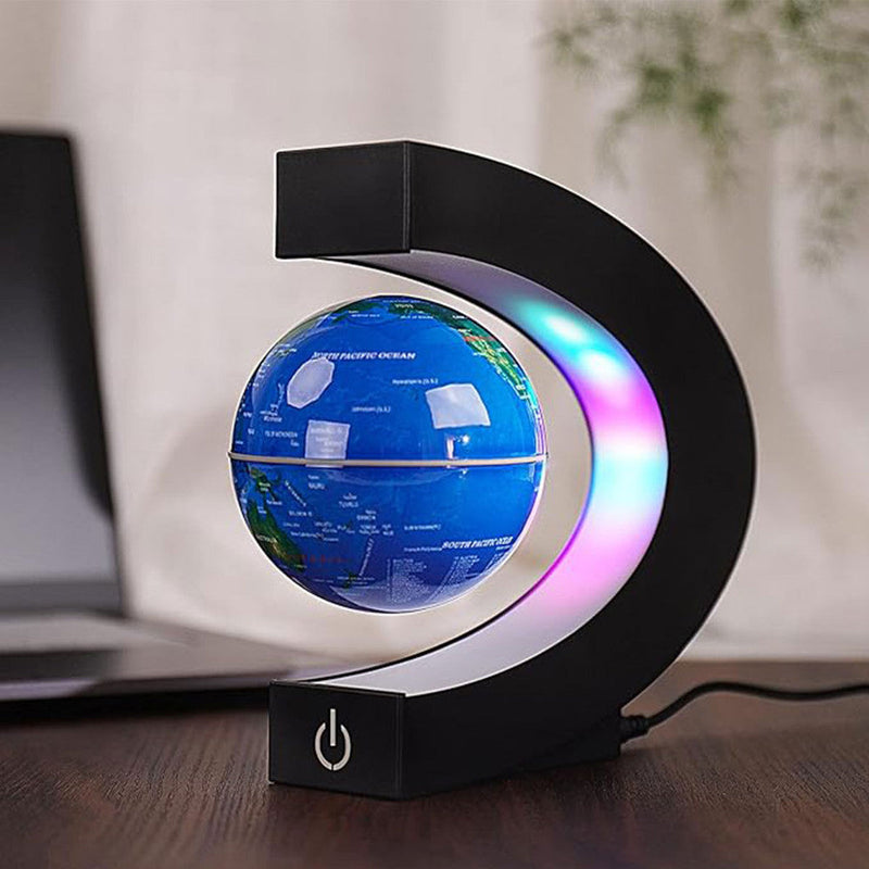 Globo Flutuante Magnético - Mapa Do Mundo