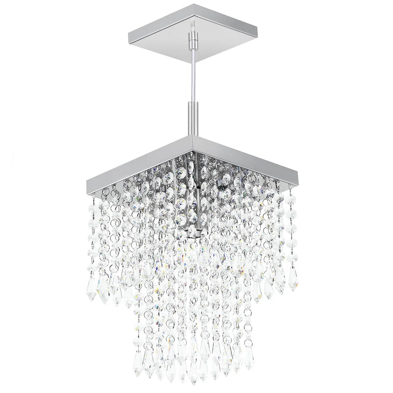 Lustre Pendente De Cristal Acrilico Marrycrilic