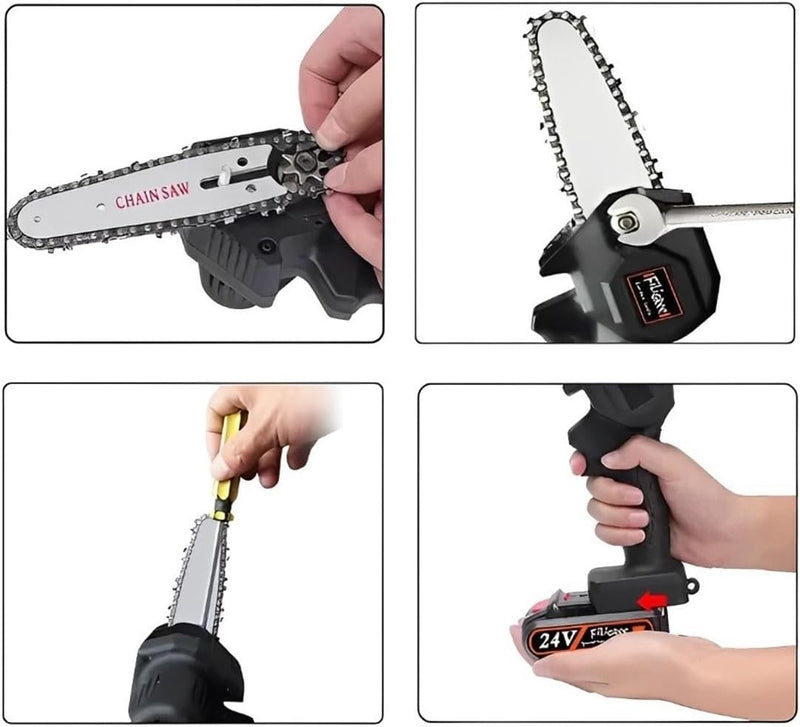 Mini Moto Serra Elétrica - Recarregável - Bivolt