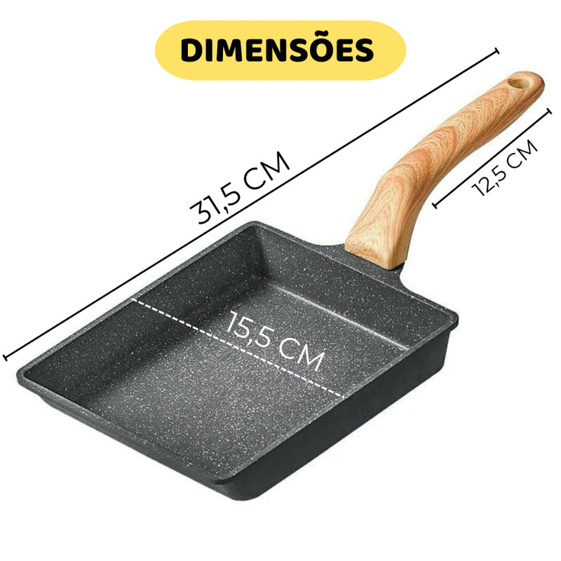 Frigideira Japonesa Antiaderente Quadrada