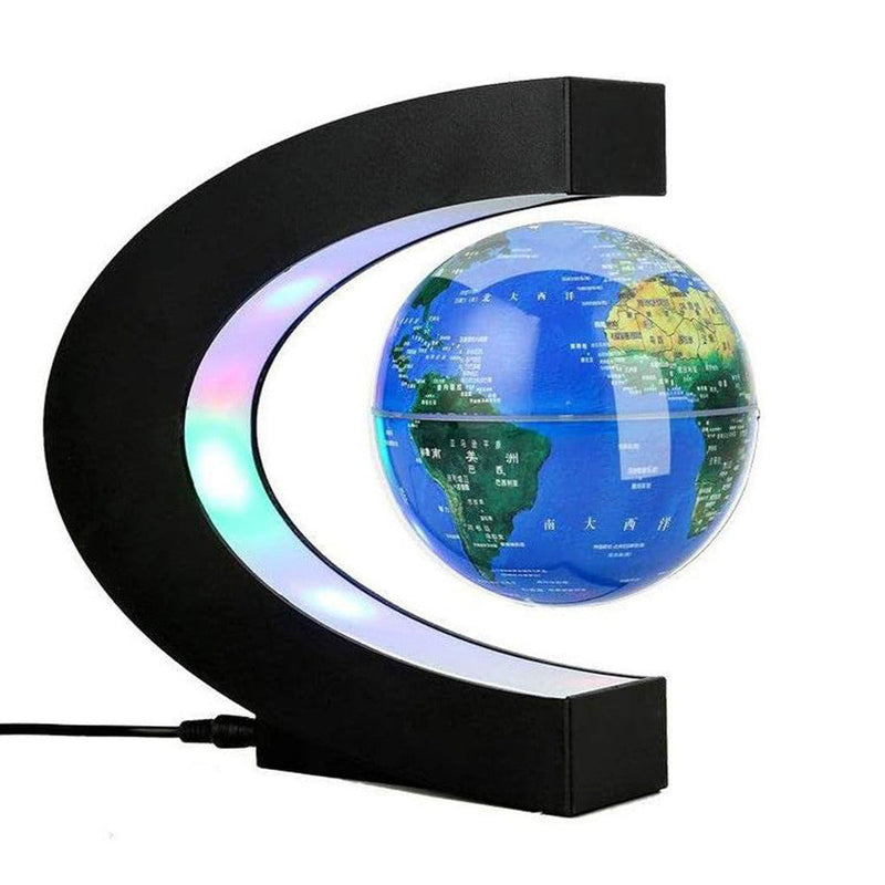 Globo Flutuante Magnético - Mapa Do Mundo