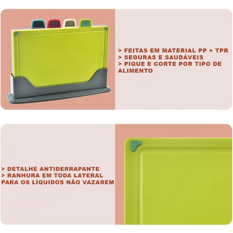 Conjunto 4 Tábuas De Corte Sou de Casa