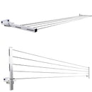 Varal de Roupa Retrátil de Parede em Alumínio