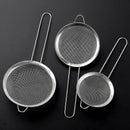 Peneira em Aço e Inox para Cozinha - Kit 3 peças