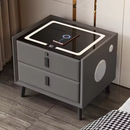 Mesa de Cabeceira Inteligente Com Carregamento Sem fio, Som, Luminária e Impressão Digital