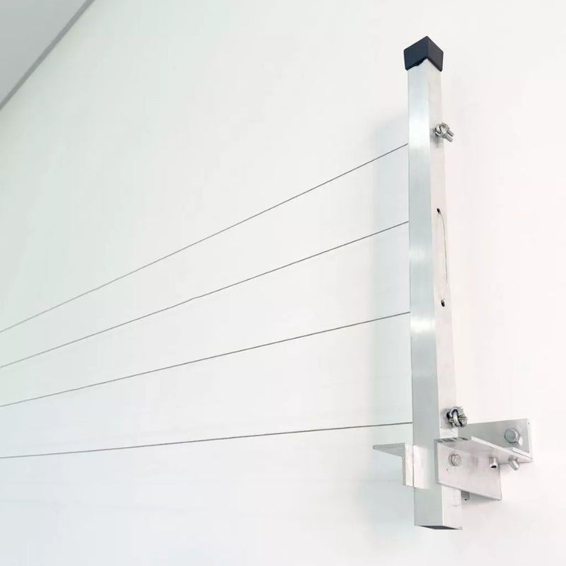 Varal de Roupa Retrátil de Parede em Alumínio