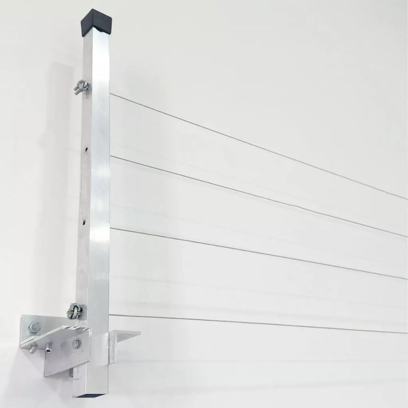 Varal de Roupa Retrátil de Parede em Alumínio