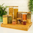 Potes de Vidro com Tampa de Bambu Oikos -  11 Pçs