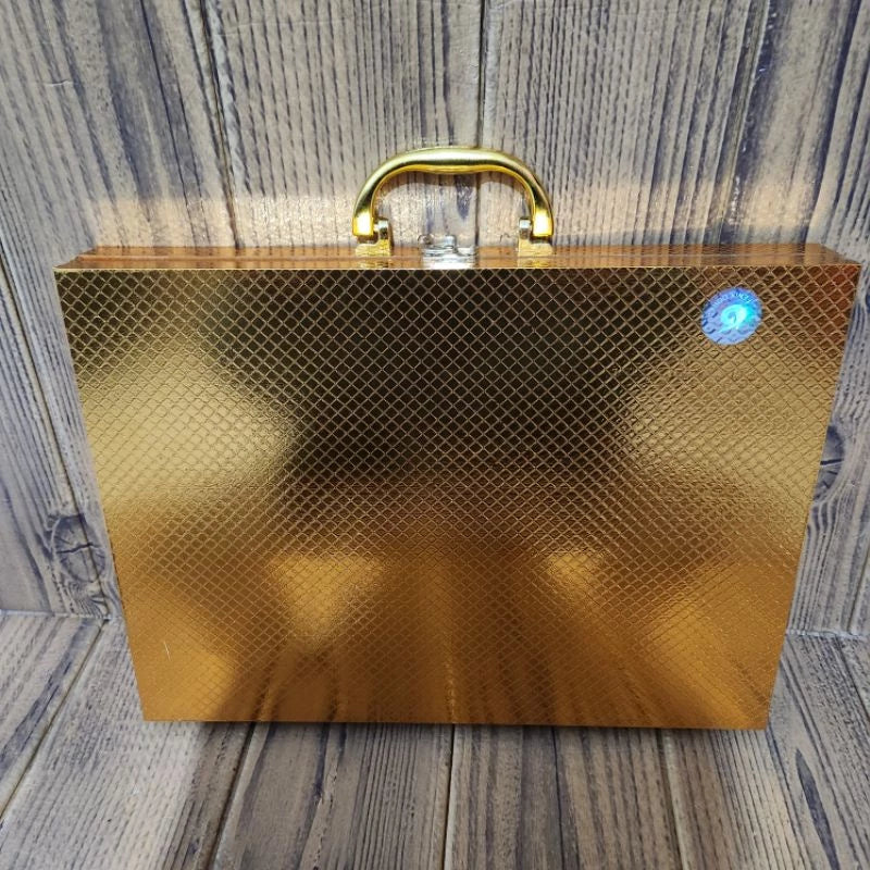 Kit Talheres Floral Dourado com 24 Peças em Aço Inox