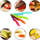 Facas Colorida De Inox Jogo - 4 Peças