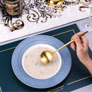 Talheres em Aço Inox Dourado - 24 Peças