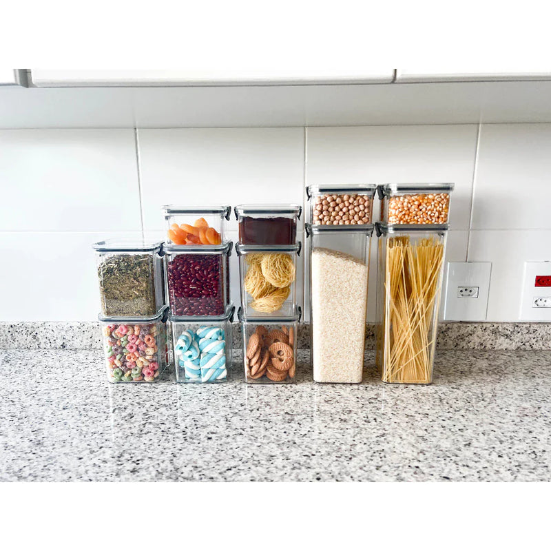 Potes Hermeticos Com Trava Empilhavel