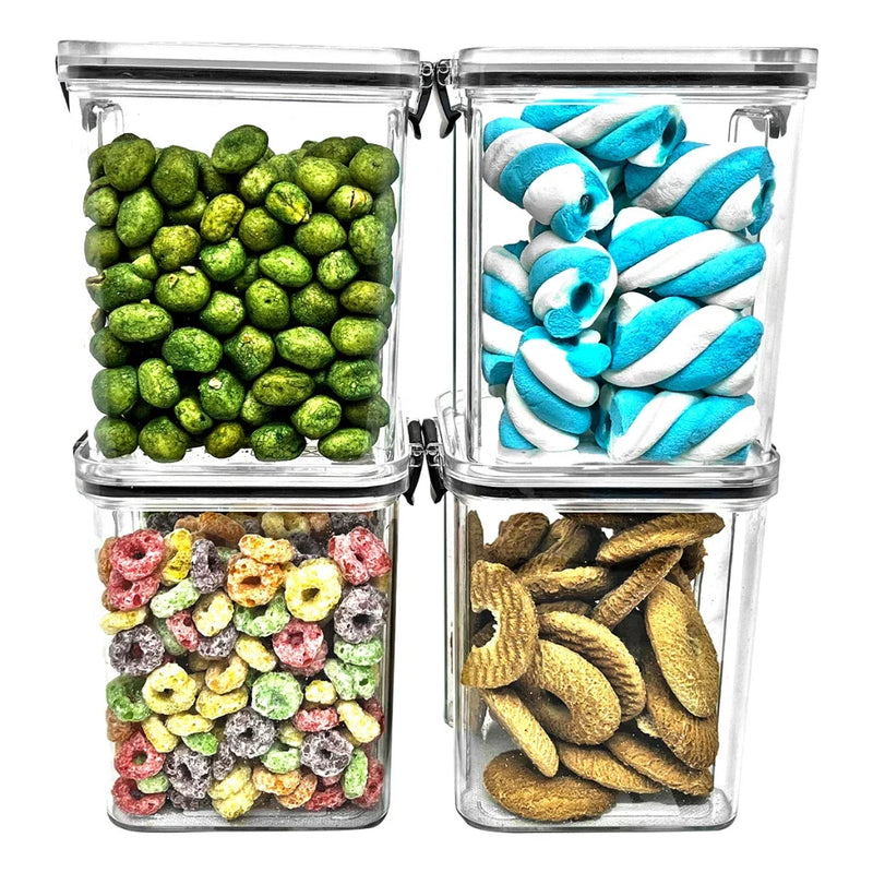 Potes Hermeticos Com Trava Empilhavel