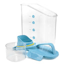 Pote Hermético De Acrílico 2.8L C/ Copo Medidor Bico Dosador Trava Super Resistente