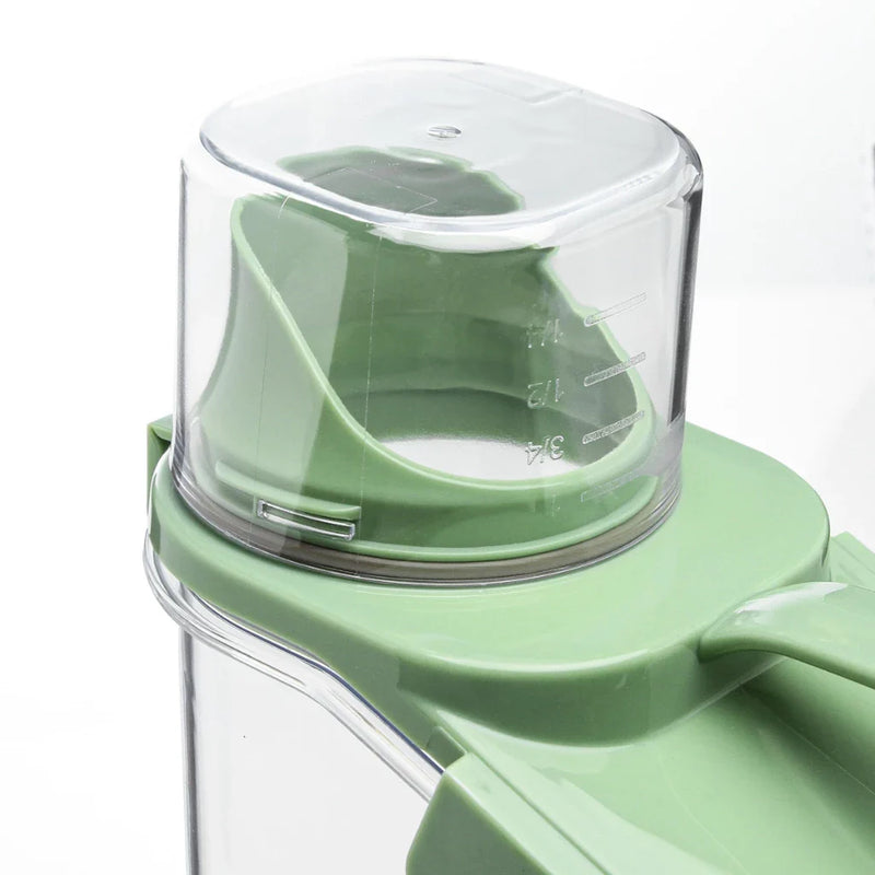 Pote Hermético De Acrílico 2.8L C/ Copo Medidor Bico Dosador Trava Super Resistente