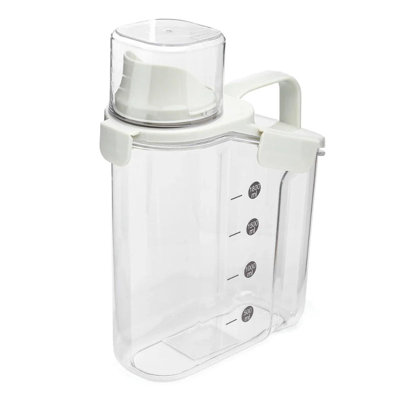 Pote Hermético De Acrílico 2.8L C/ Copo Medidor Bico Dosador Trava Super Resistente