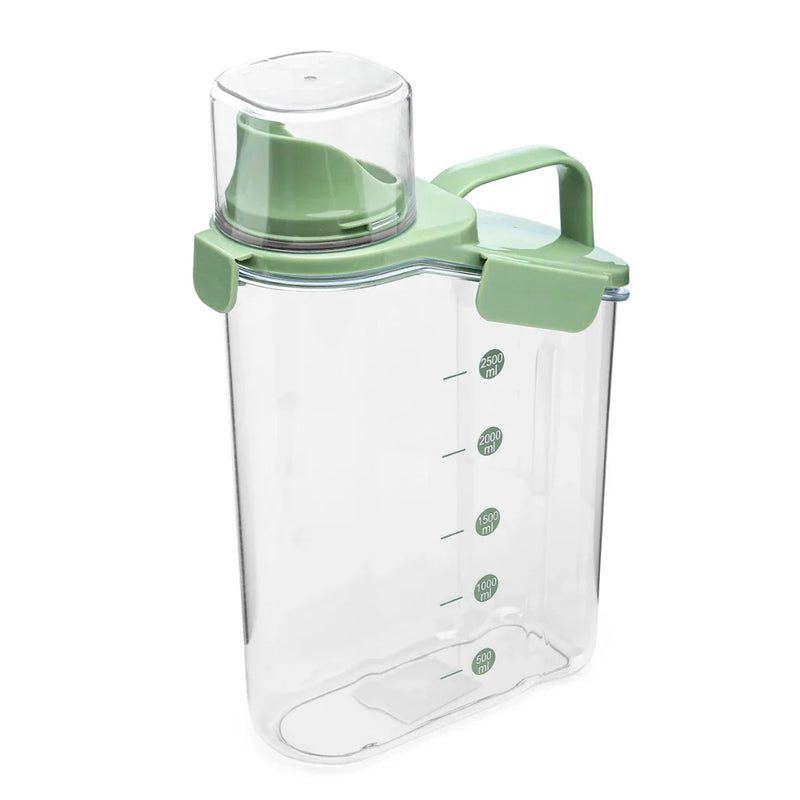 Pote Hermético De Acrílico 2.8L C/ Copo Medidor Bico Dosador Trava Super Resistente