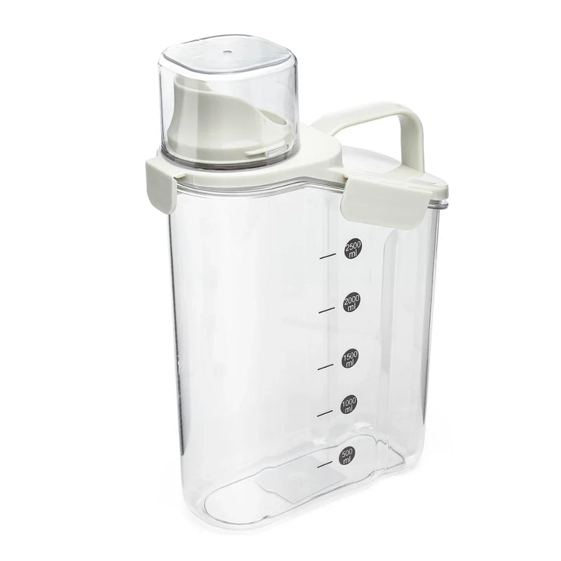 Pote Hermético De Acrílico 2.8L C/ Copo Medidor Bico Dosador Trava Super Resistente