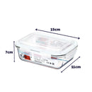 Pote de Vidro com Tampa Hermtica Click Glass - 5 Peças