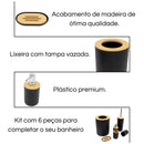 Kit para Banheiro Bambu - 6 peças