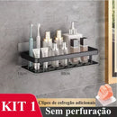 Suporte para Banheiro Sem Furo em Alumínio - Linha Premium