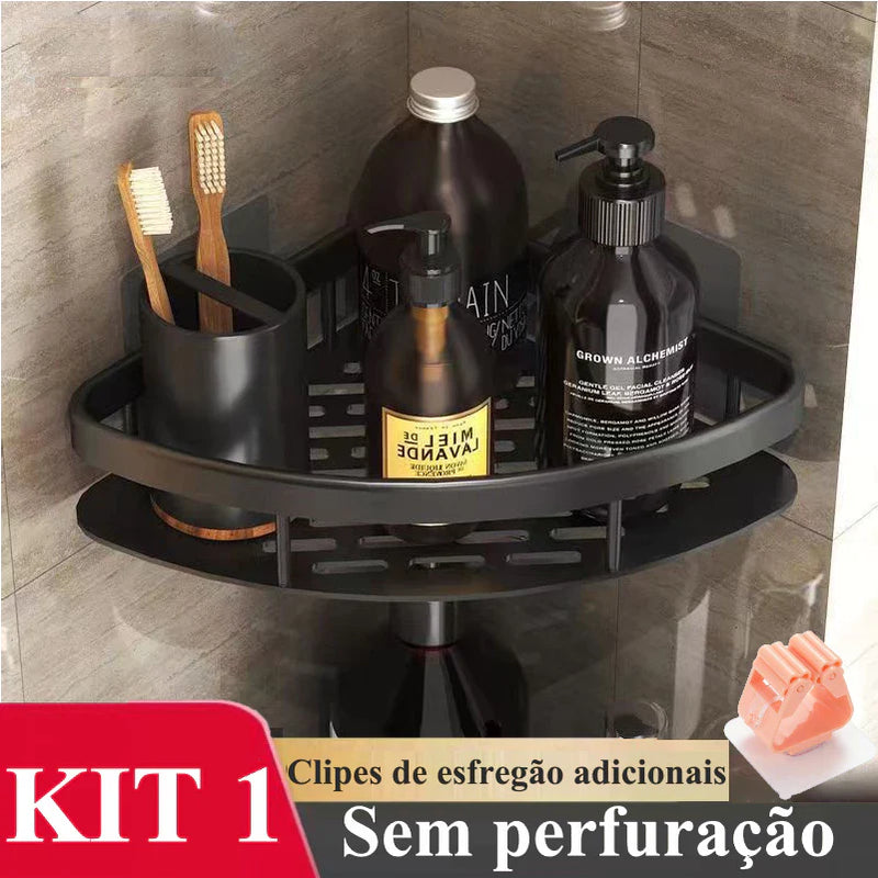 Suporte para Banheiro Sem Furo em Alumínio - Linha Premium