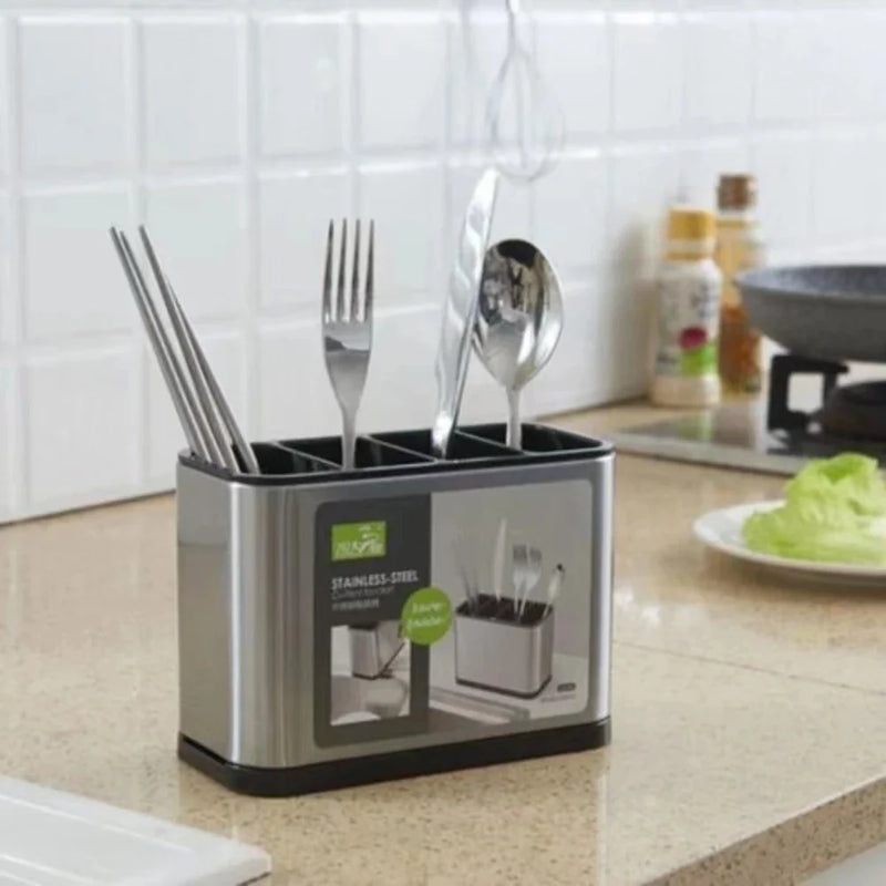 Porta Talheres em Aço e Inox para Cozinha