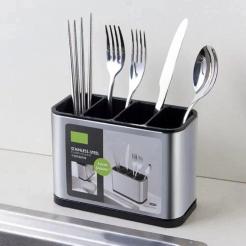 Porta Talheres em Aço e Inox para Cozinha