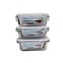 Kit 10 Potes de Vidro 370ml Hermético