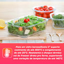 Kit 10 Potes de Vidro 370ml Hermético