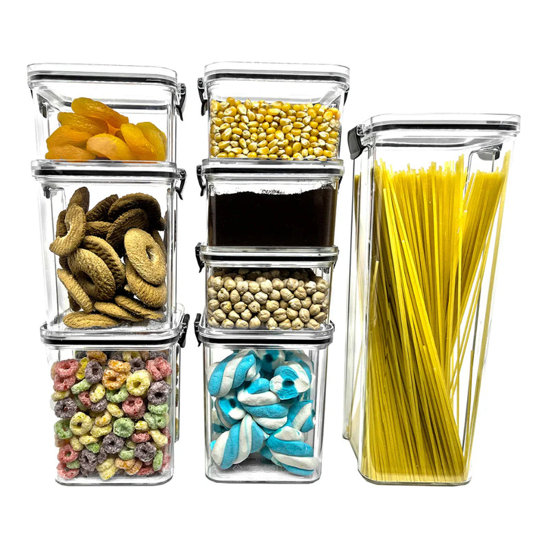 Potes Hermeticos Com Trava Empilhavel