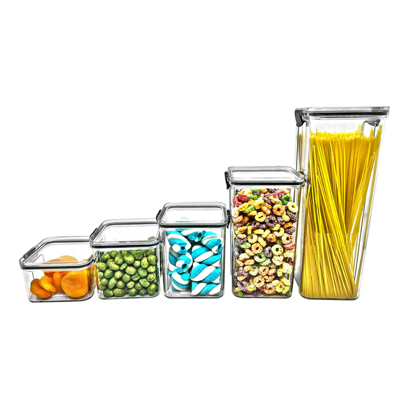 Potes Hermeticos Com Trava Empilhavel