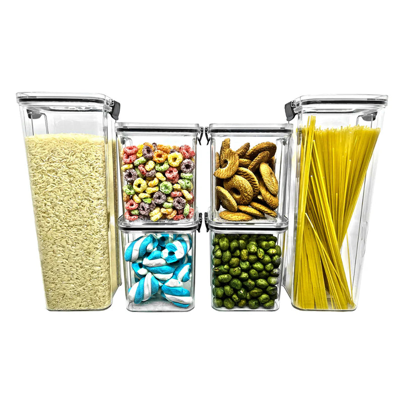 Potes Hermeticos Com Trava Empilhavel