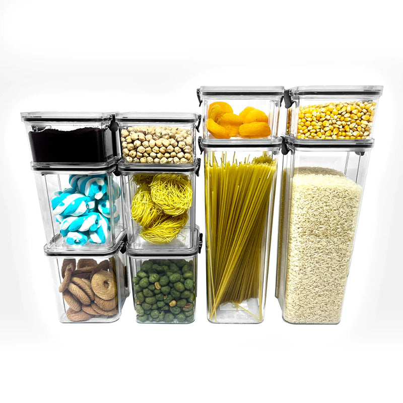 Potes Hermeticos Com Trava Empilhavel