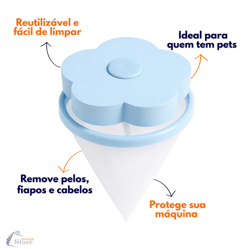Coletor de pelos e Fiapos Flutuante Reutilizável