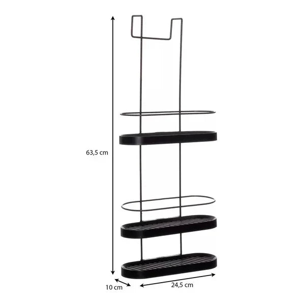 Porta Shampoo Suporte Gancho Para Box Aramado Em Aço 03 Andares