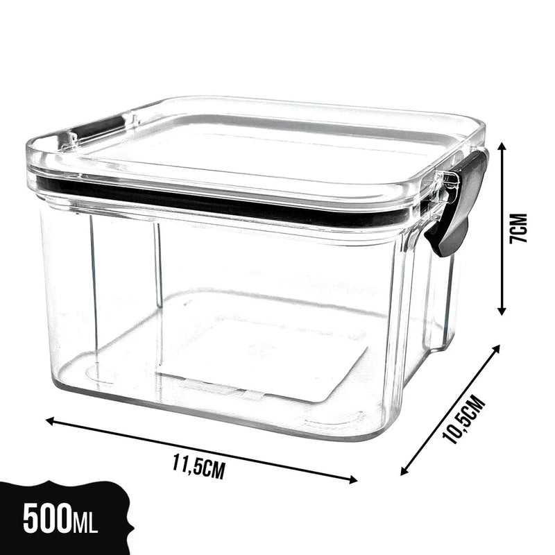 Potes Hermeticos Com Trava Empilhavel