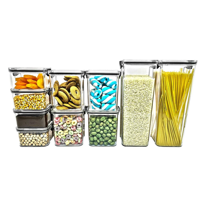 Potes Hermeticos Com Trava Empilhavel