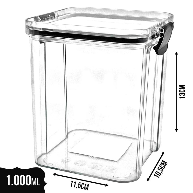 Potes Hermeticos Com Trava Empilhavel