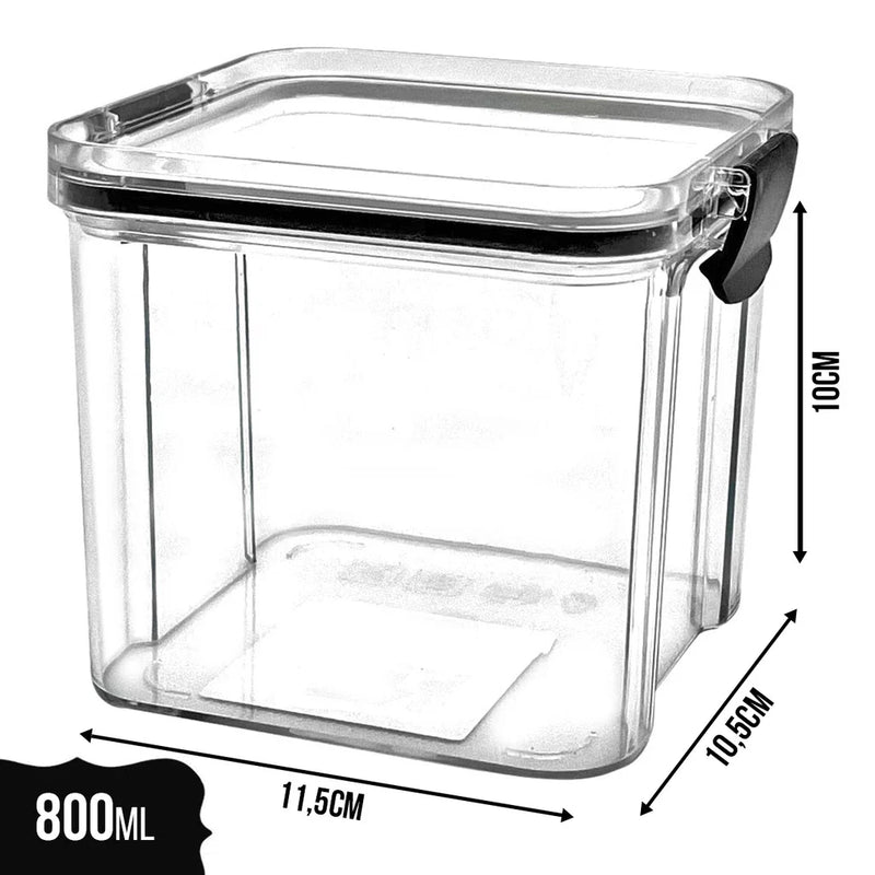 Potes Hermeticos Com Trava Empilhavel