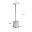 Luminária de Mesa Touch LED Recarregável Sem Fio